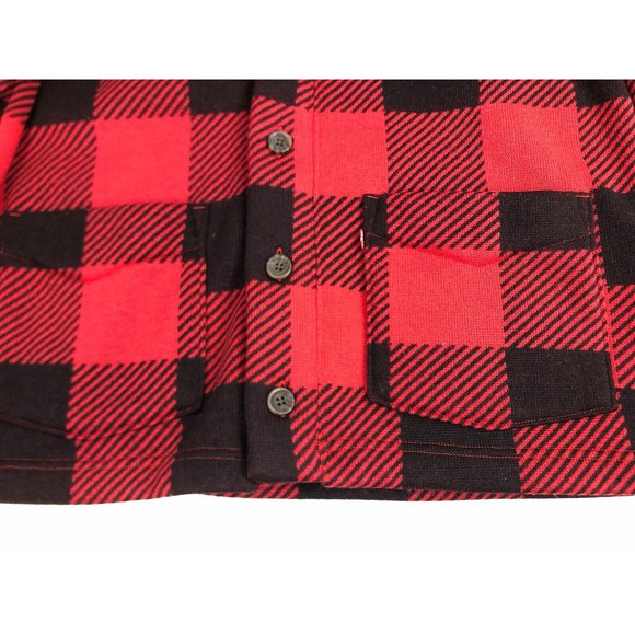 Levi Strauss Size Large Women’s Buffalo Plaid Fleece Jacket - Picture 4 of 12